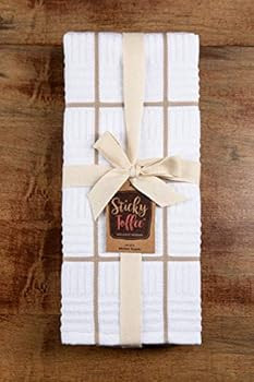Sticky Toffee Cotton Terry Kitchen Dish Towels, Thick and Absorbent, 4 Pack, 28 in x 16 in, Tan C... | Amazon (US)