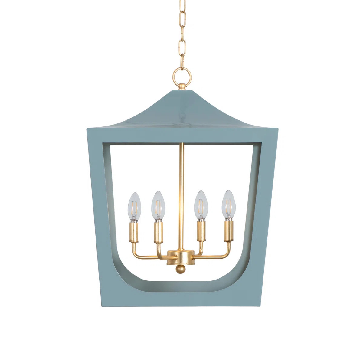 Worlds Away Wimble 4 - Light Lantern Square / Rectangle Chandelier & Reviews | Perigold | Perigold