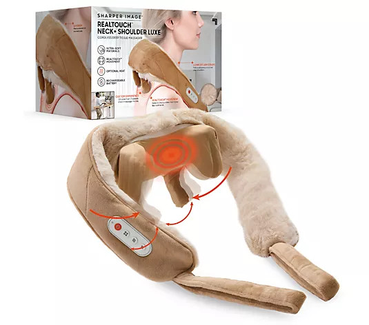 Sharper Image Real Touch Neck & Shoulder Shiatsu Massager - QVC.com | QVC