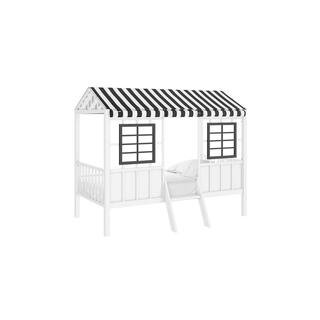 Little Seeds Rowan Valley Forest Black/White Loft Twin Bed-4142019LS - The Home Depot | The Home Depot