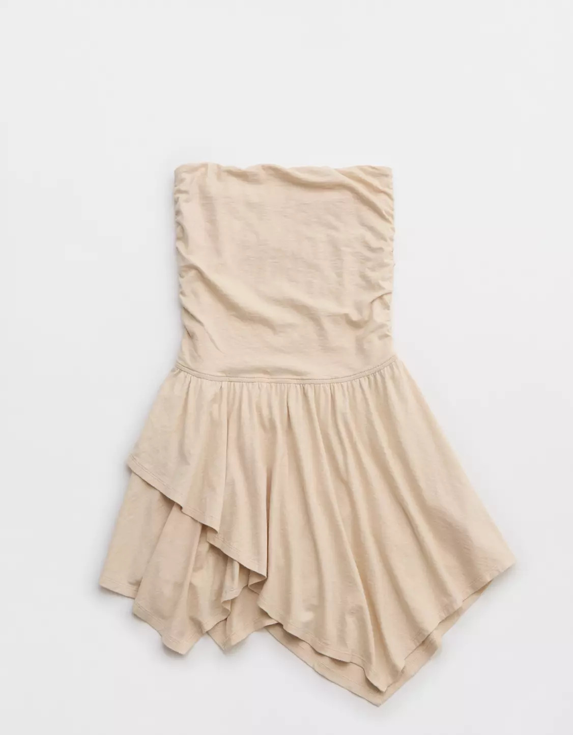 Aerie Strapless Handkerchief Mini Dress | Aerie