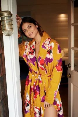 Amber Floral Robe | Anthropologie (US)