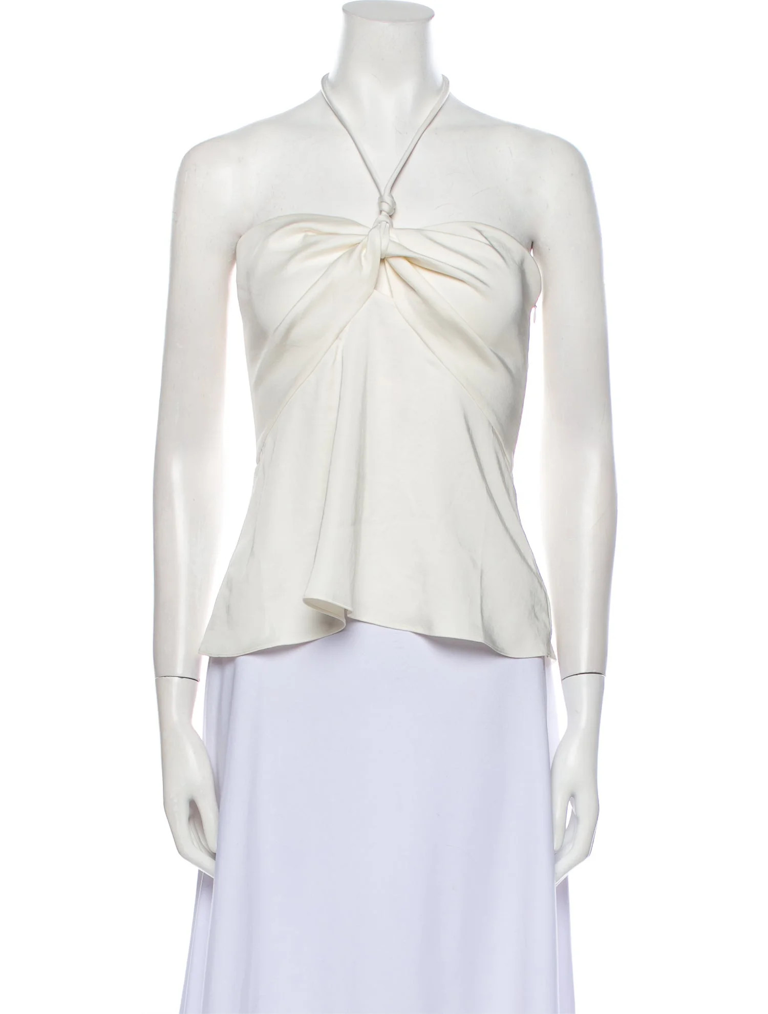 Square Neckline Sleeveless Crop Top w/ Tags | The RealReal