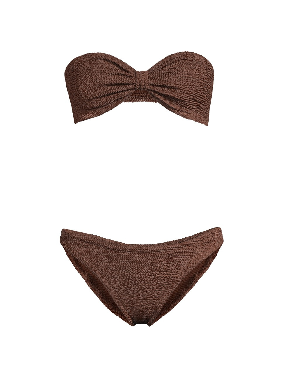 Women's Jean Bow Two-Piece Bikini Set - Chocolate | Saks Fifth Avenue