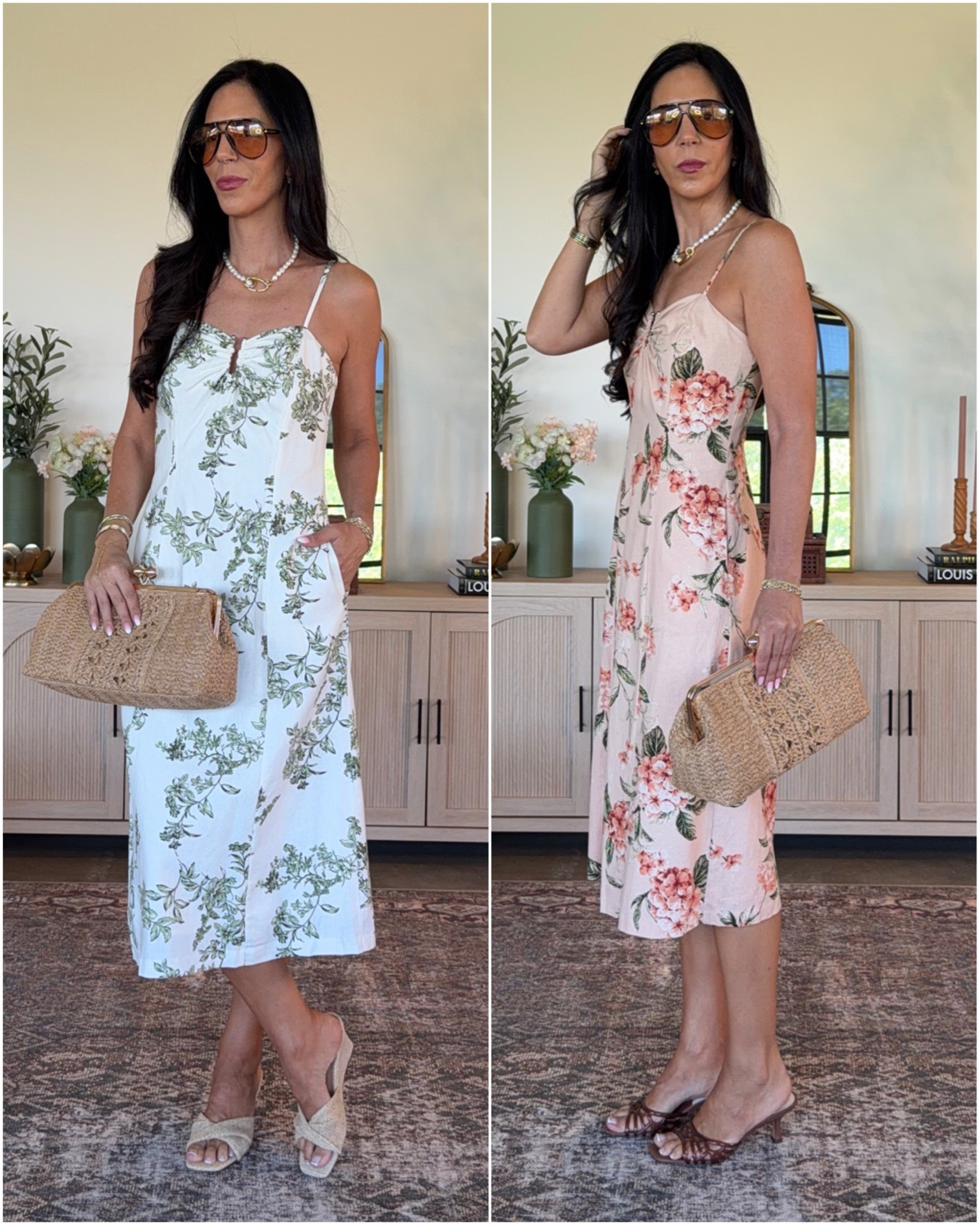 The most stunning floral dress and very affordable!  Lined, pockets, and adjustable straps 
Wearing a size 2

#LTKU #LTKOver40 #LTKWedding