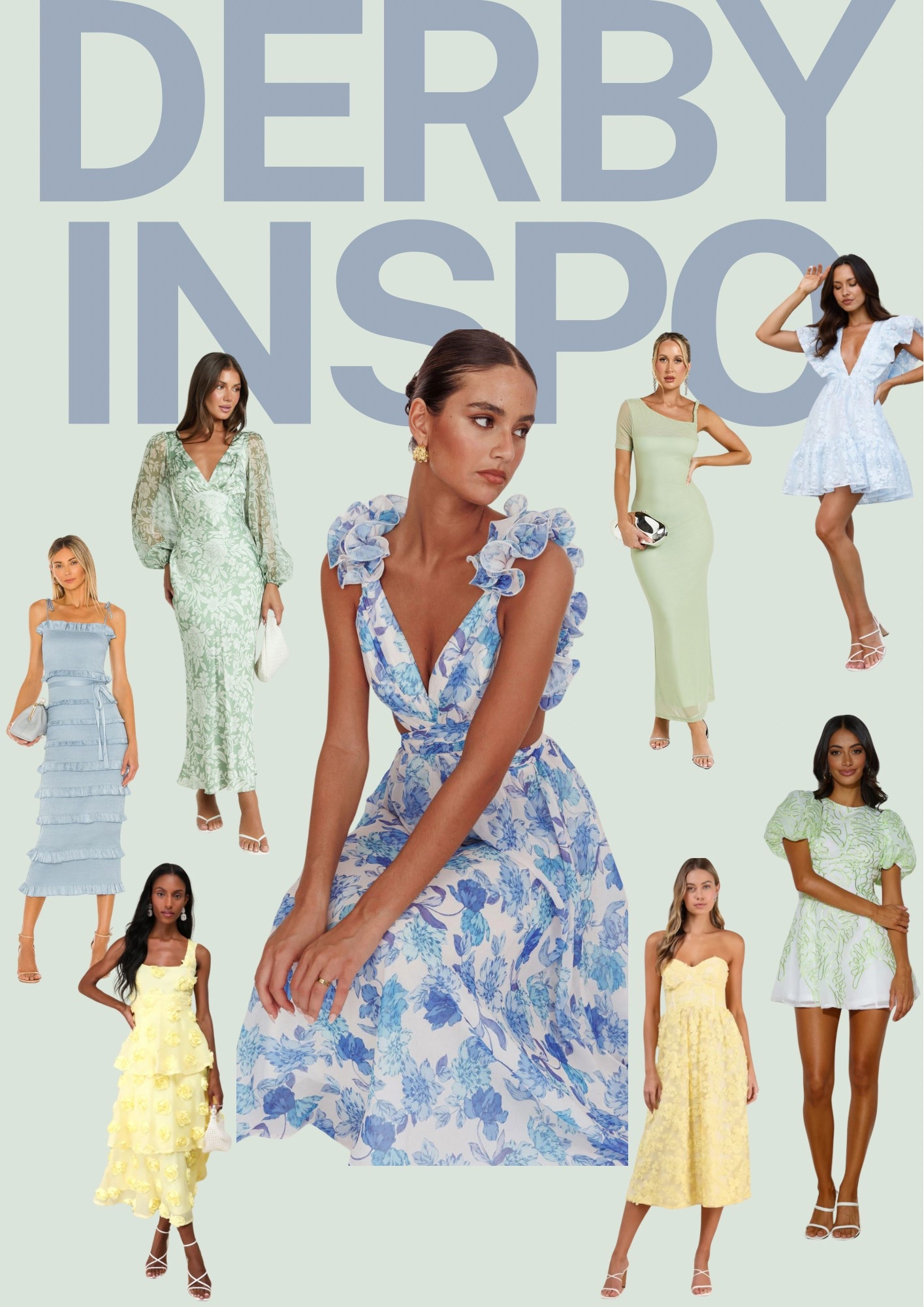 Kentucky Derby 2025 Inspo 🐎 👗 

(The dress pictured in the center is from Selfie Leslie)

#LTKStyleTip #LTKParties