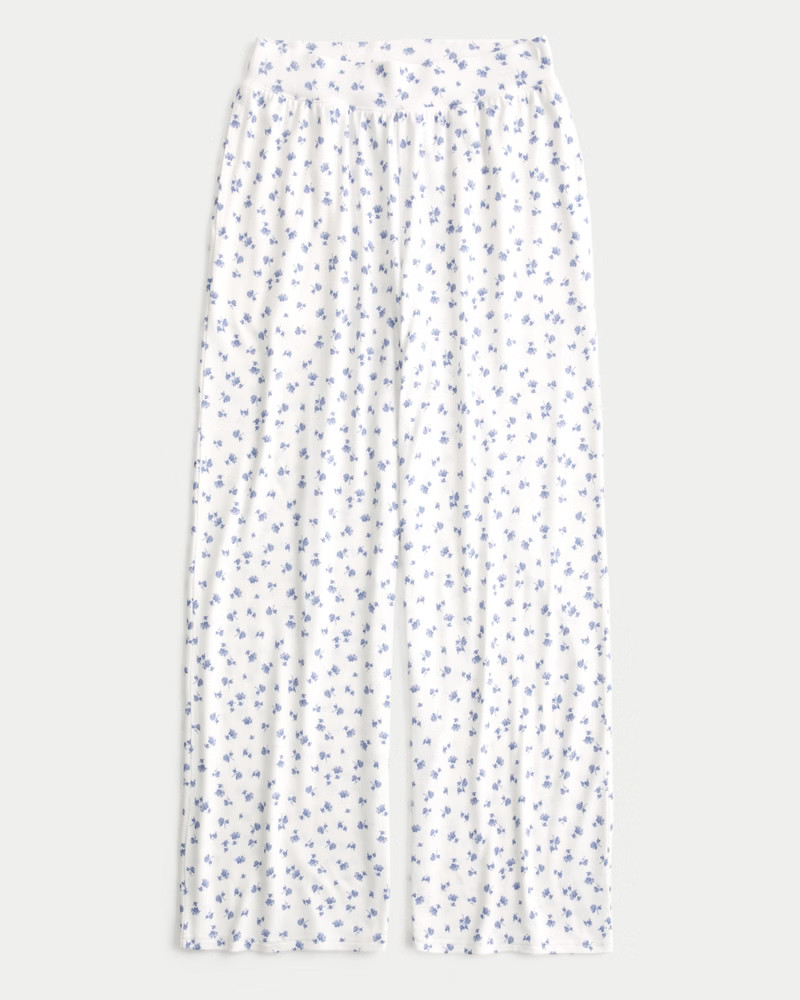 Cozy Wide-Leg Pajama Pants | Hollister (US)