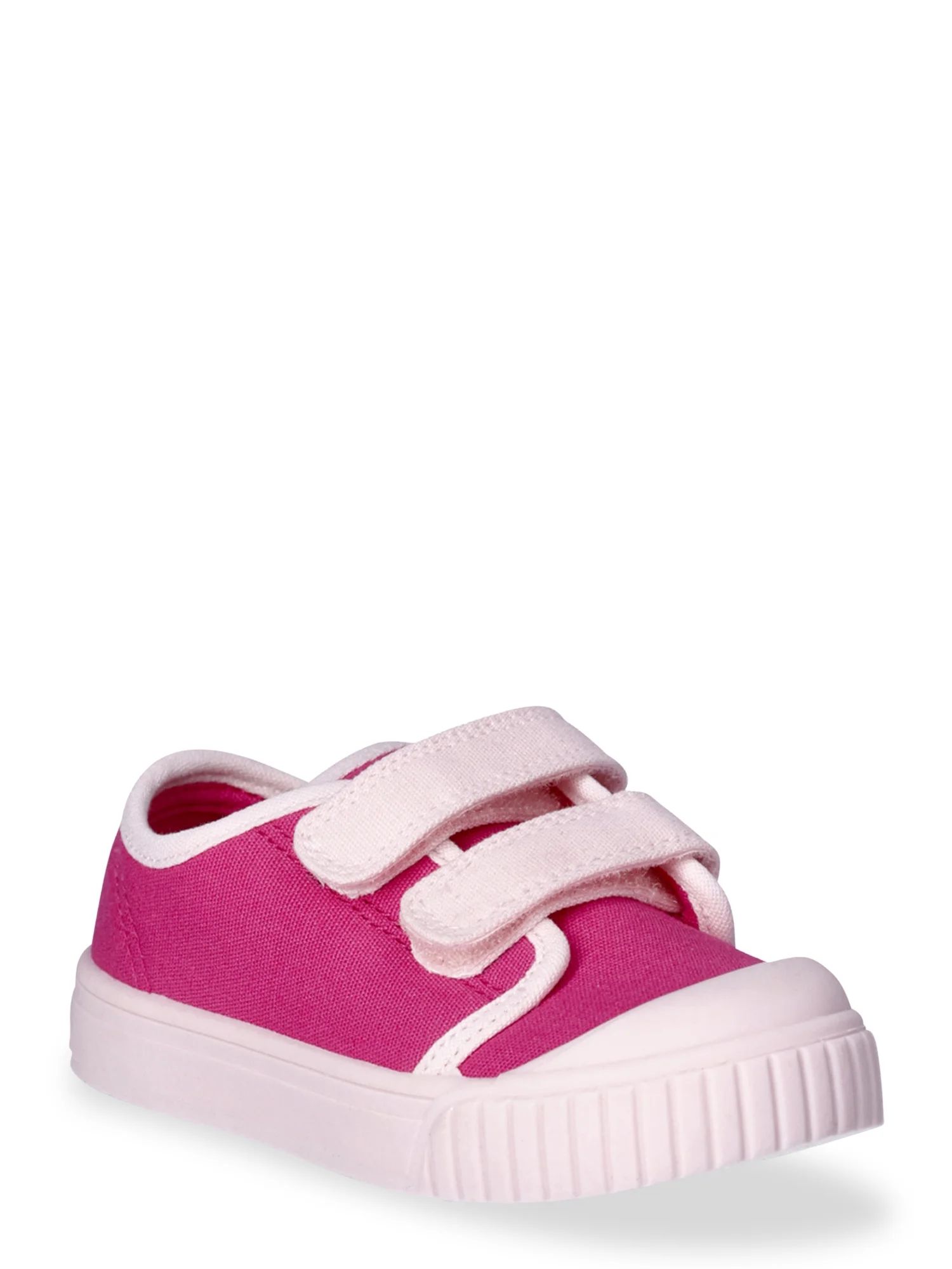 Wonder Nation Toddler Girls Two-Strap Bump Toe Sneakers, Sizes 7-12 - Walmart.com | Walmart (US)