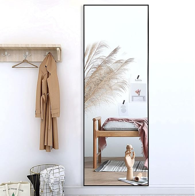 NeuType 59"x20" Full Length Mirror Floor Mirror with Standing Holder Bedroom Dressing Mirror Stan... | Amazon (US)