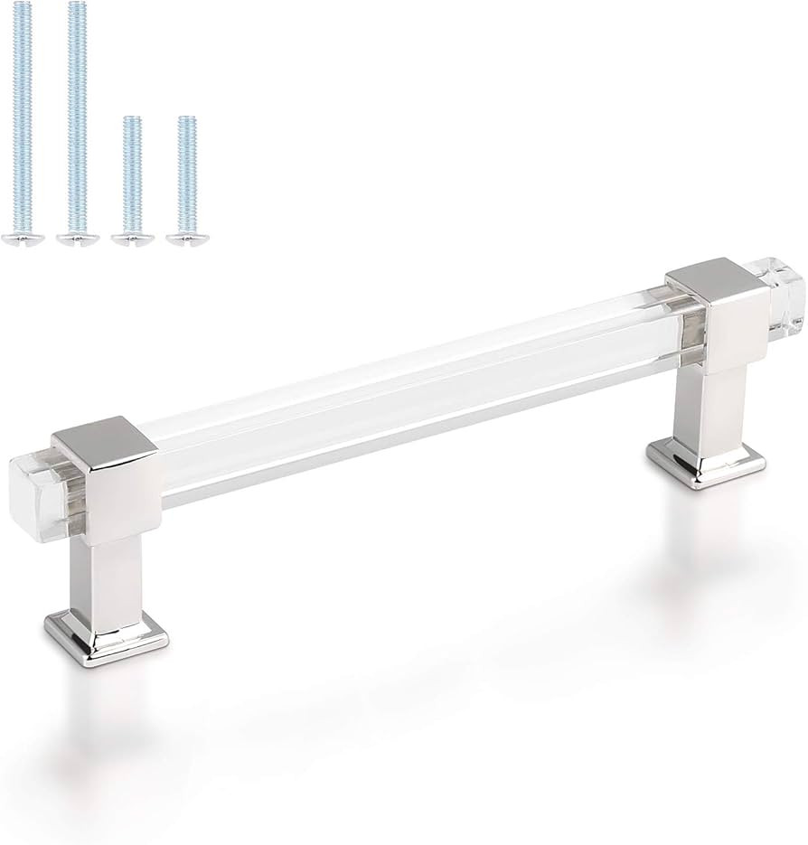 knobelite 10 Pack 5 Inch Hole Center Kitchen Cabinet Handles, Modern Drawer Pulls with Square Acr... | Amazon (US)