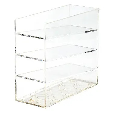 Small Mid Century Circles Acrylic Desk Organizer | Erin Condren | Erin Condren