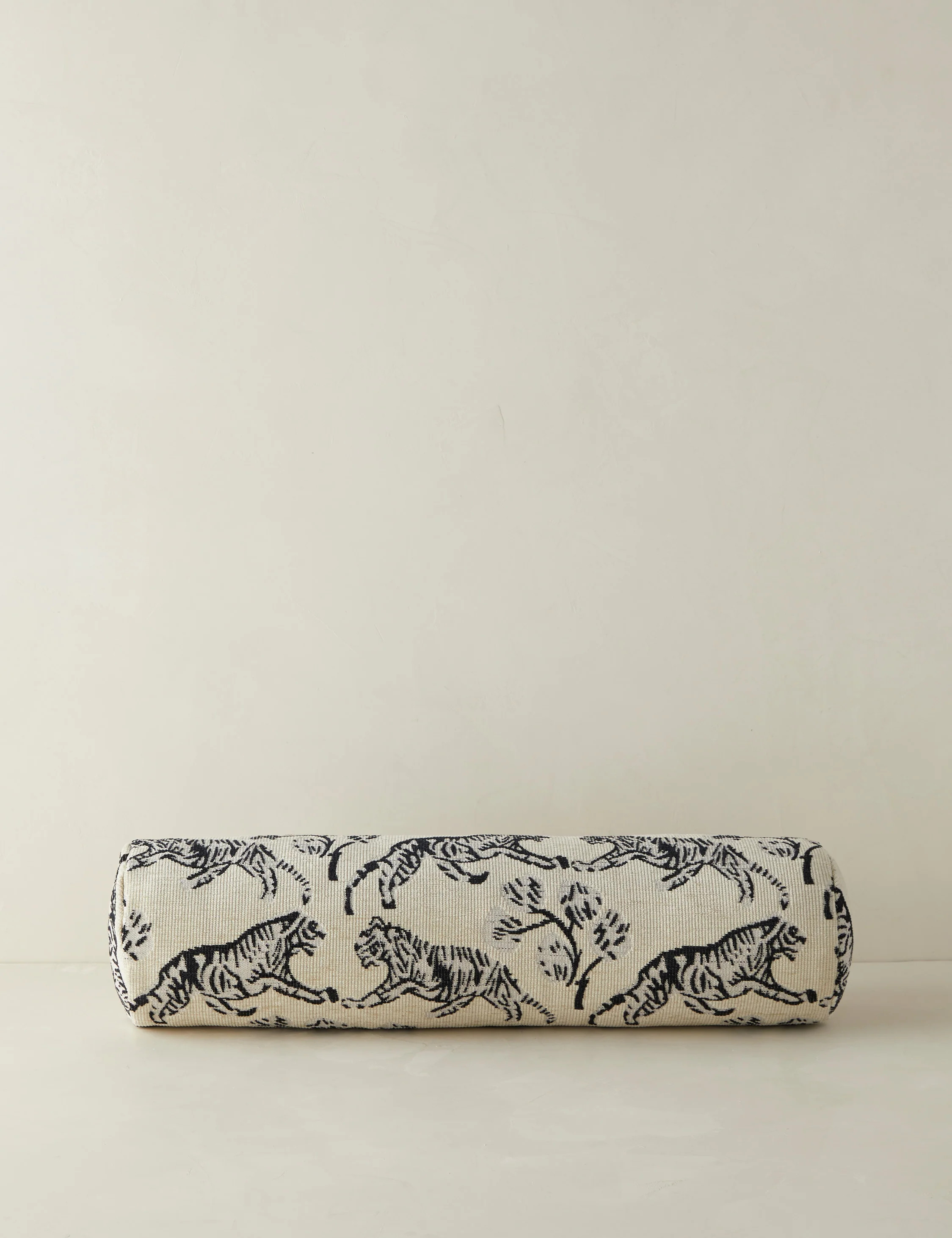 Tiger Jacquard Bolster Pillow by Sarah Sherman Samuel | Lulu and Georgia 