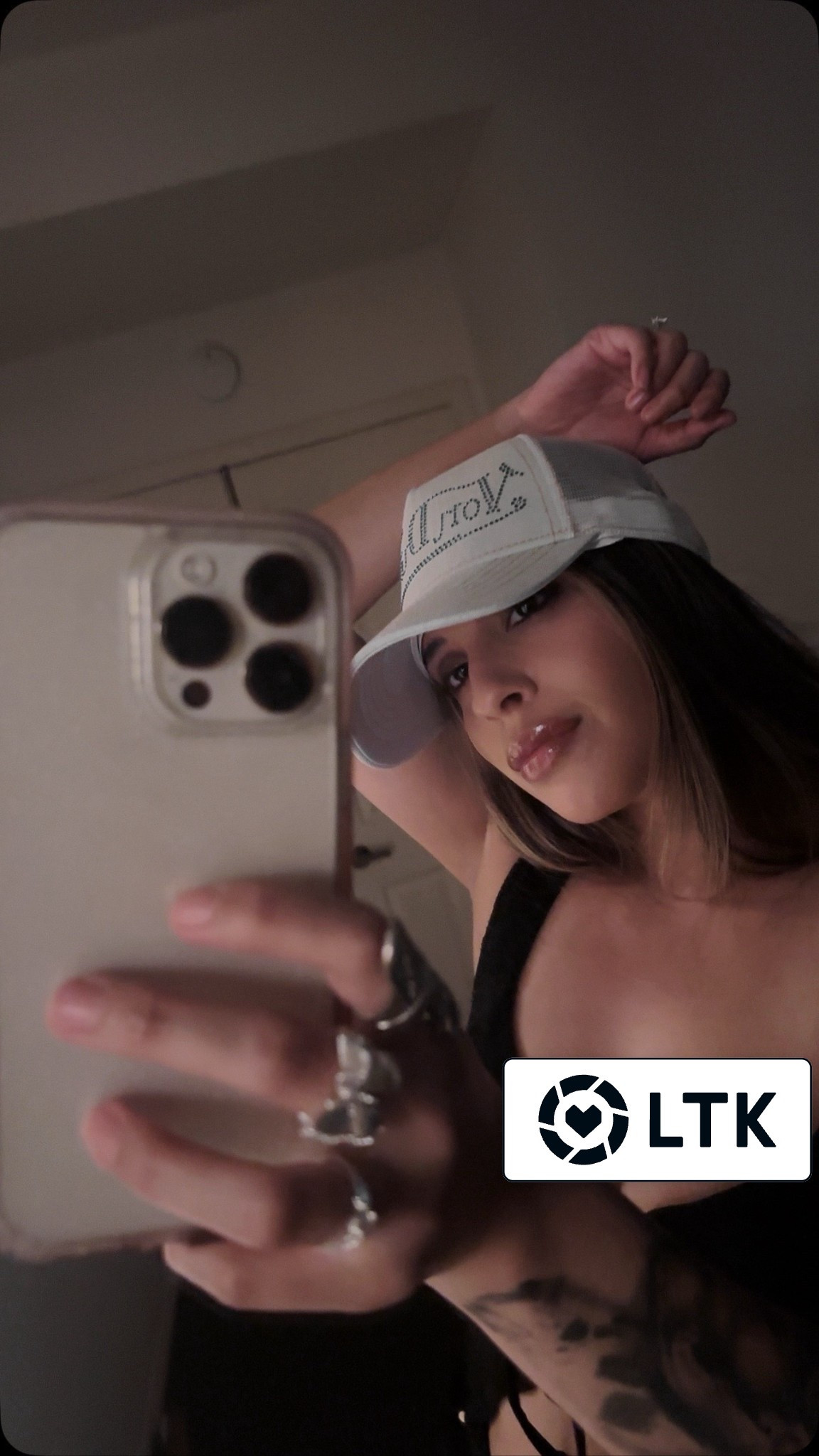 My go-to casual glam look ✨ wearing my favorite glossy lip + statement rings + trucker hat moment 🖤 #LTKfashion #OOTD #MirrorSelfie #CasualGlam #StreetStyle

#LTKStyleTip #LTKBeauty
