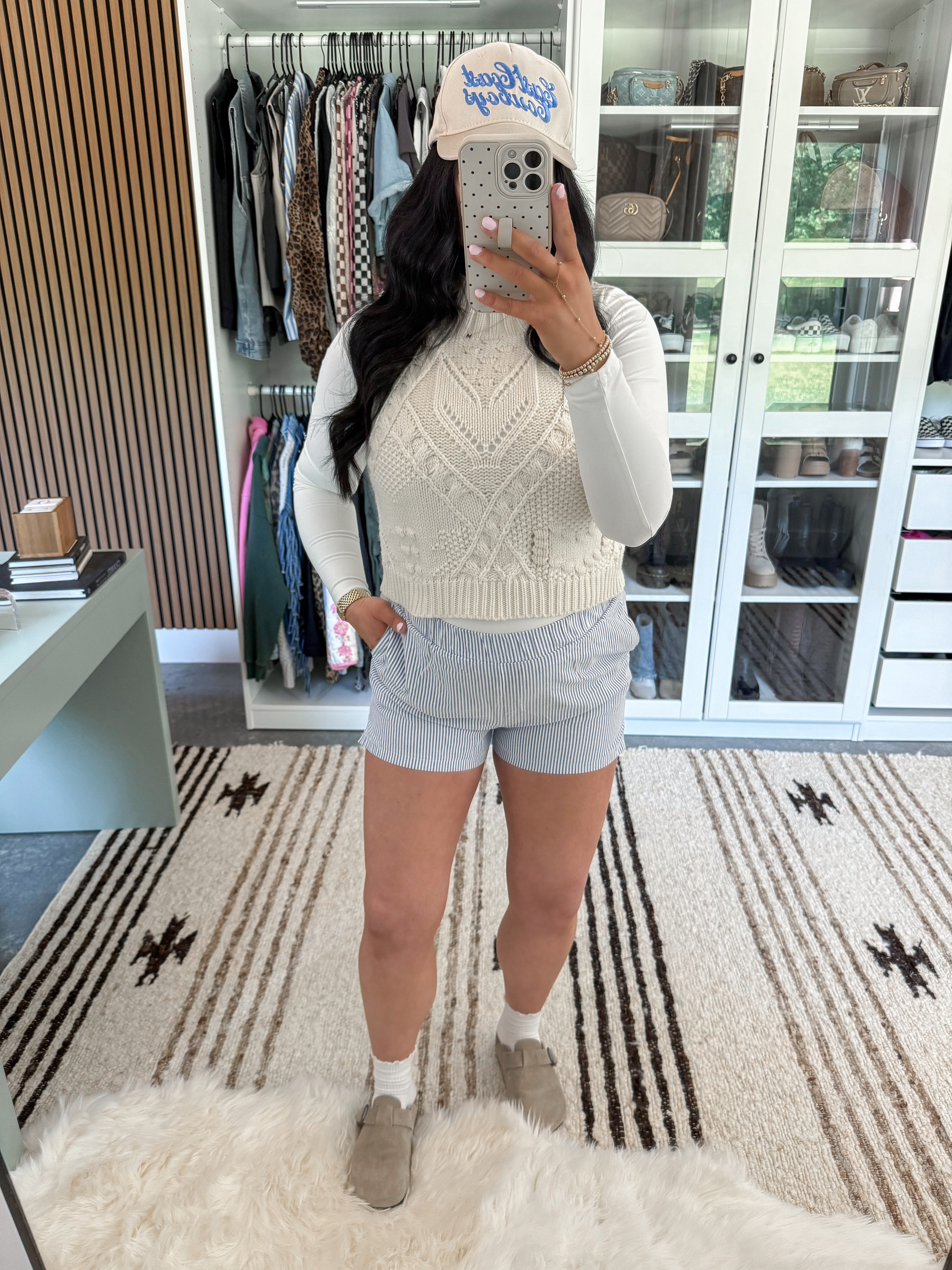 Low Effort Spring OOTD 🤍

Sweater Vest - small
Long Sleeve - small
Striped Boxer Shorts - small (had these pre-pregnancy, but at this time I'd prefer a medium for the bump!)

This outfit kind of gives frat boy vibes 😂 But I can't lie - I love it! Paired this knit sweater vest with these striped boxer shorts, some ruffle socks & my clogs! I did throw on a white long sleeve under the sweater vest for those cooler days, but it's not necessary! 

 

 

#LTKBump #LTKootd