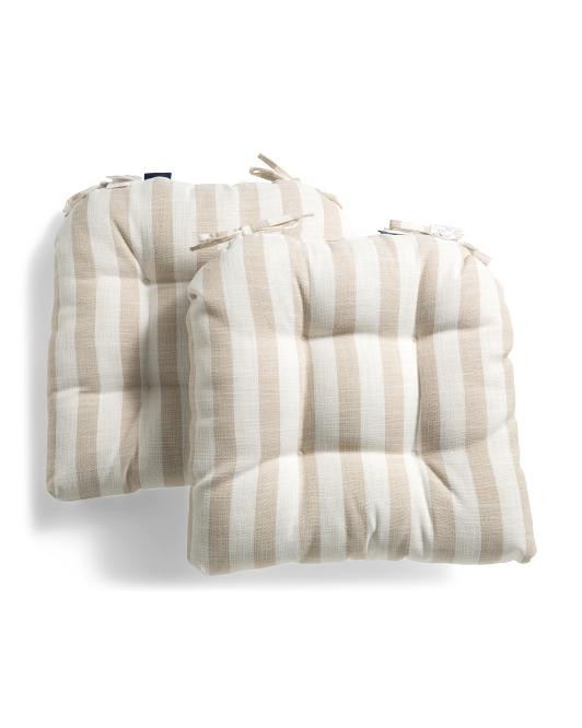 20x20 2pk Marina Tufted U Indoor Outdoor Chair Pad Cushions | TJ Maxx