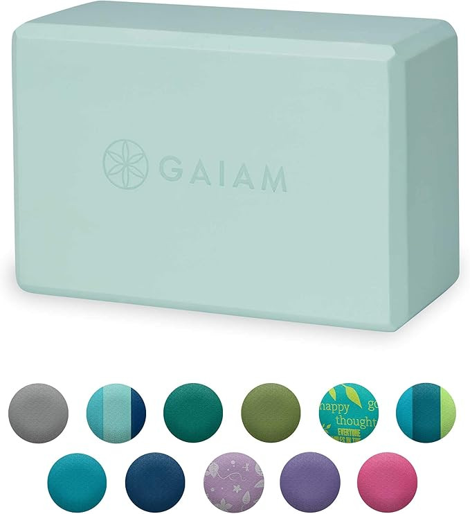 Gaiam Yoga Block - Supportive Latex-Free EVA Foam Soft Non-Slip Surface for Yoga, Pilates, Medita... | Amazon (US)