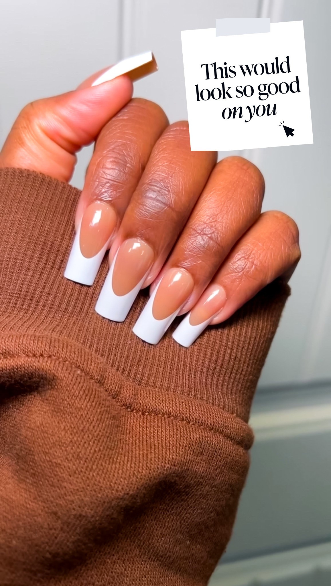 Simple. Classic. Chic. French tips medium square.

#LTKBeauty #LTKStyleTip #LTKSaleAlert