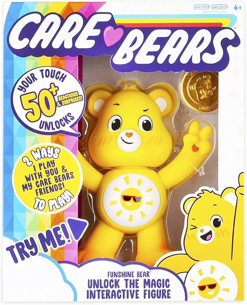 Care Bears Funshine Bear Interactive Collectible Figure | Amazon (US)