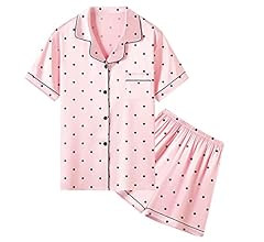 Umeyda Women & Girls Satin Pajamas, Soft Silk Button Down Sleepwear 2 Piece PJS Set, Gifts for Mo... | Amazon (US)