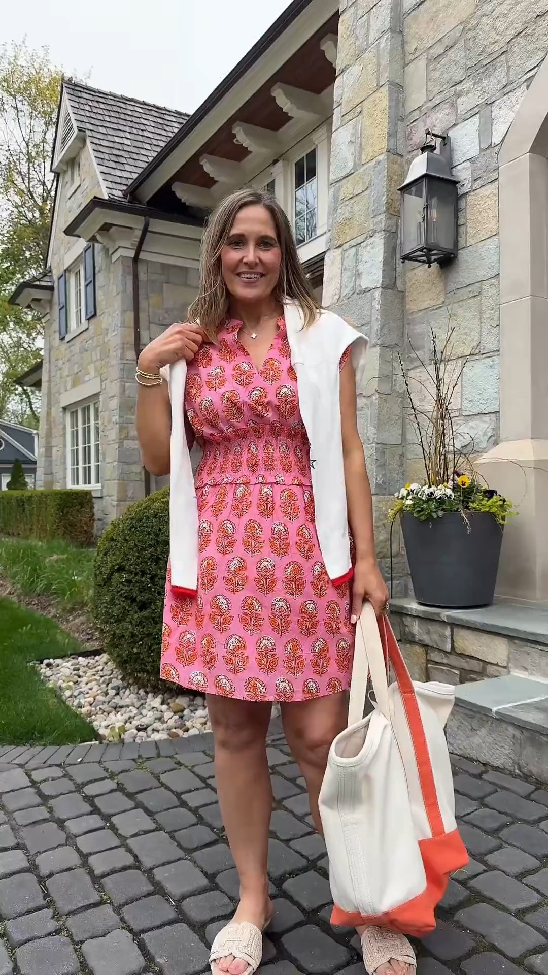 Perfectly pink! Love the flattering waist and elongating neckline of this block print dress. Toss a sweater over your shoulder for a layered look that works for your next lunch with the girls or summer party! s

#LTKMothersDay #LTKOver40 #LTKSeasonal