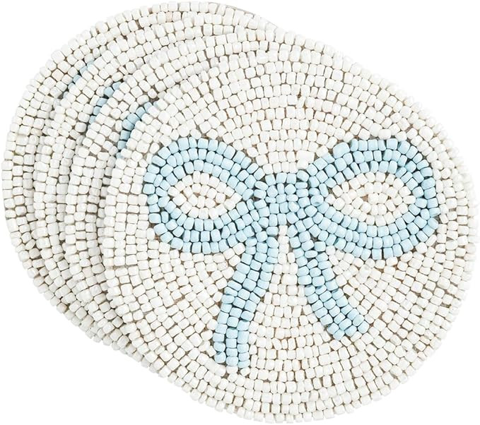 Mud Pie Plastic Bow Coasters | Amazon (US)