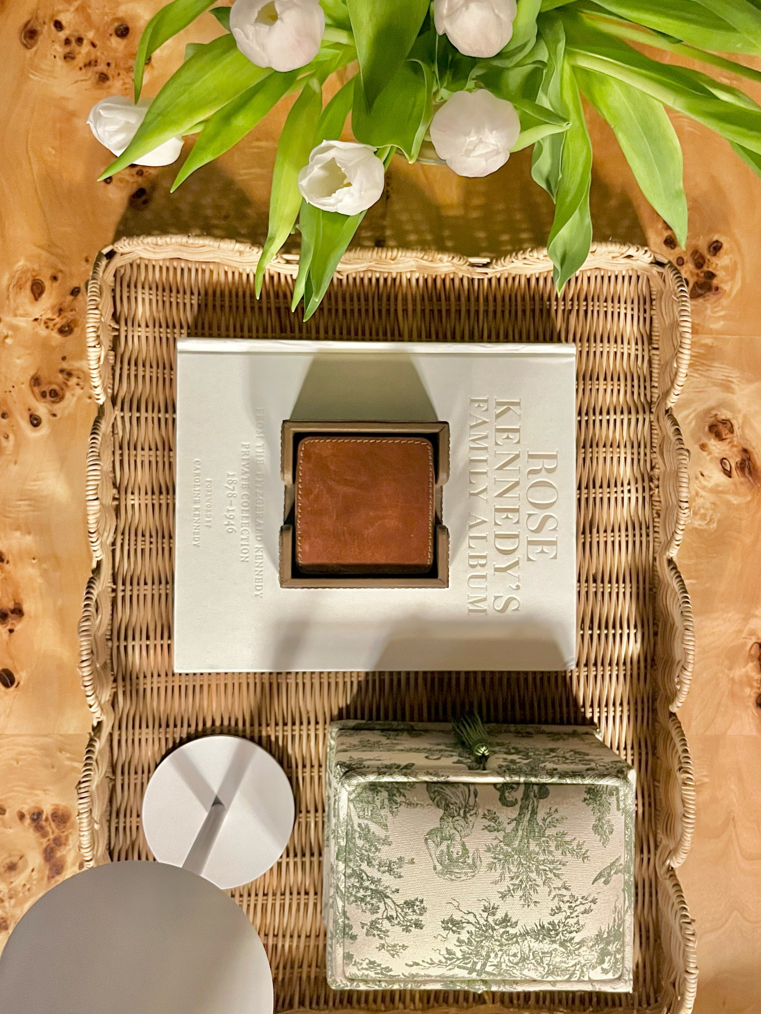 coffee table goals! love this chic burlwood table and this Serena and Lilly scalloped tray DUPE for WAY less! These lamps are portable and tap to turn on, include multiple colors and even dim. I love how this adorable vignette turned out! 🤍

#LTKFindsUnder100 #LTKHome #LTKFamily