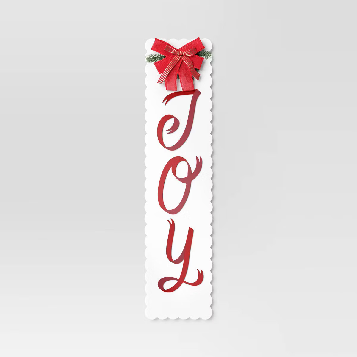 10"x40" Joy Leaner Sign with MDF Berry Red Letters - Threshold™ | Target