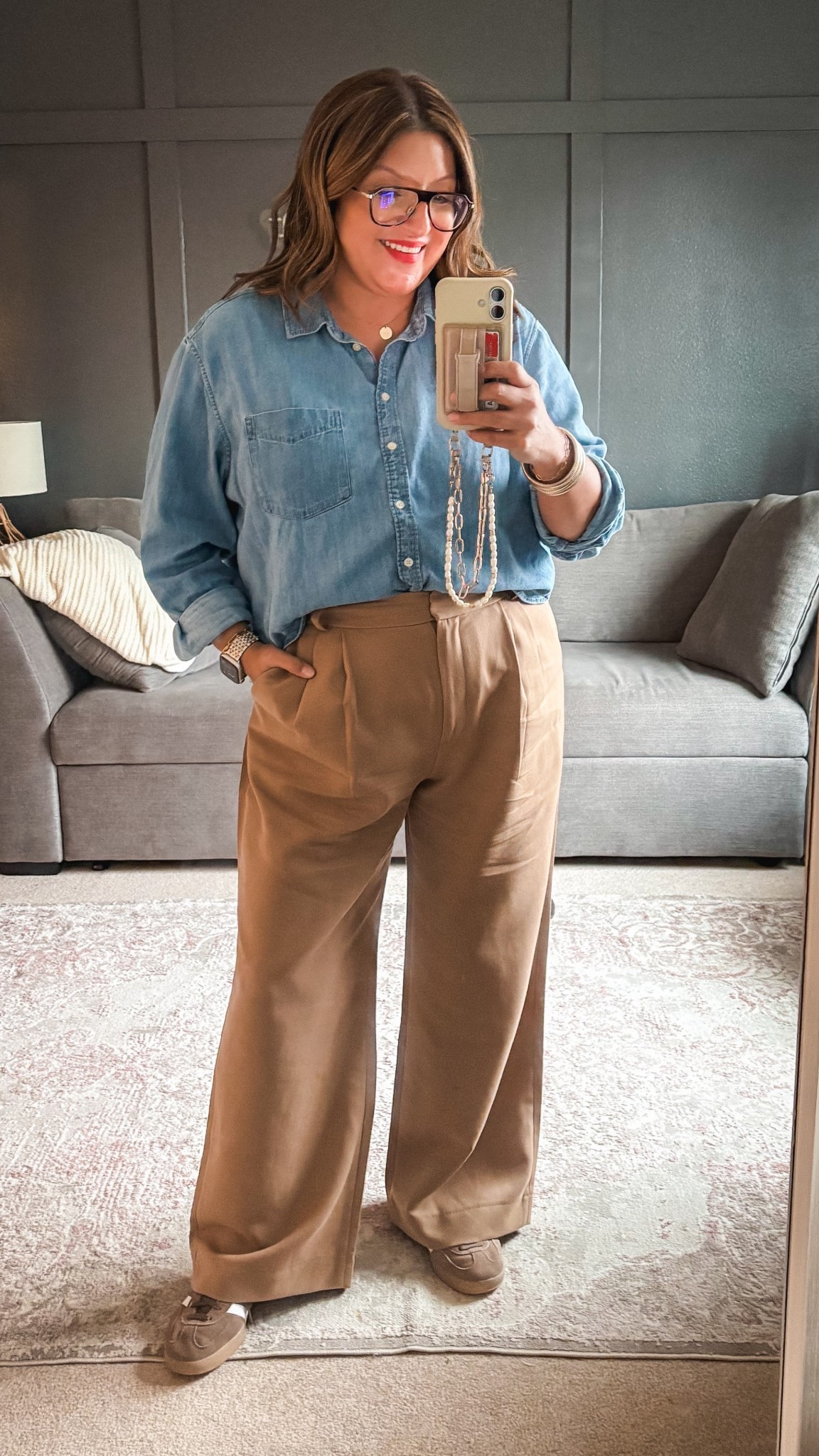 GAP cropped denim shirt (XL)
Abercrombie Sloane pants (33)
Adidas 

#LTKSaleAlert #LTKOver40 #LTKMidsize