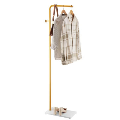 Coat Rack Freestanding with Quartz Stone Base and 3 Round Hooks | Target