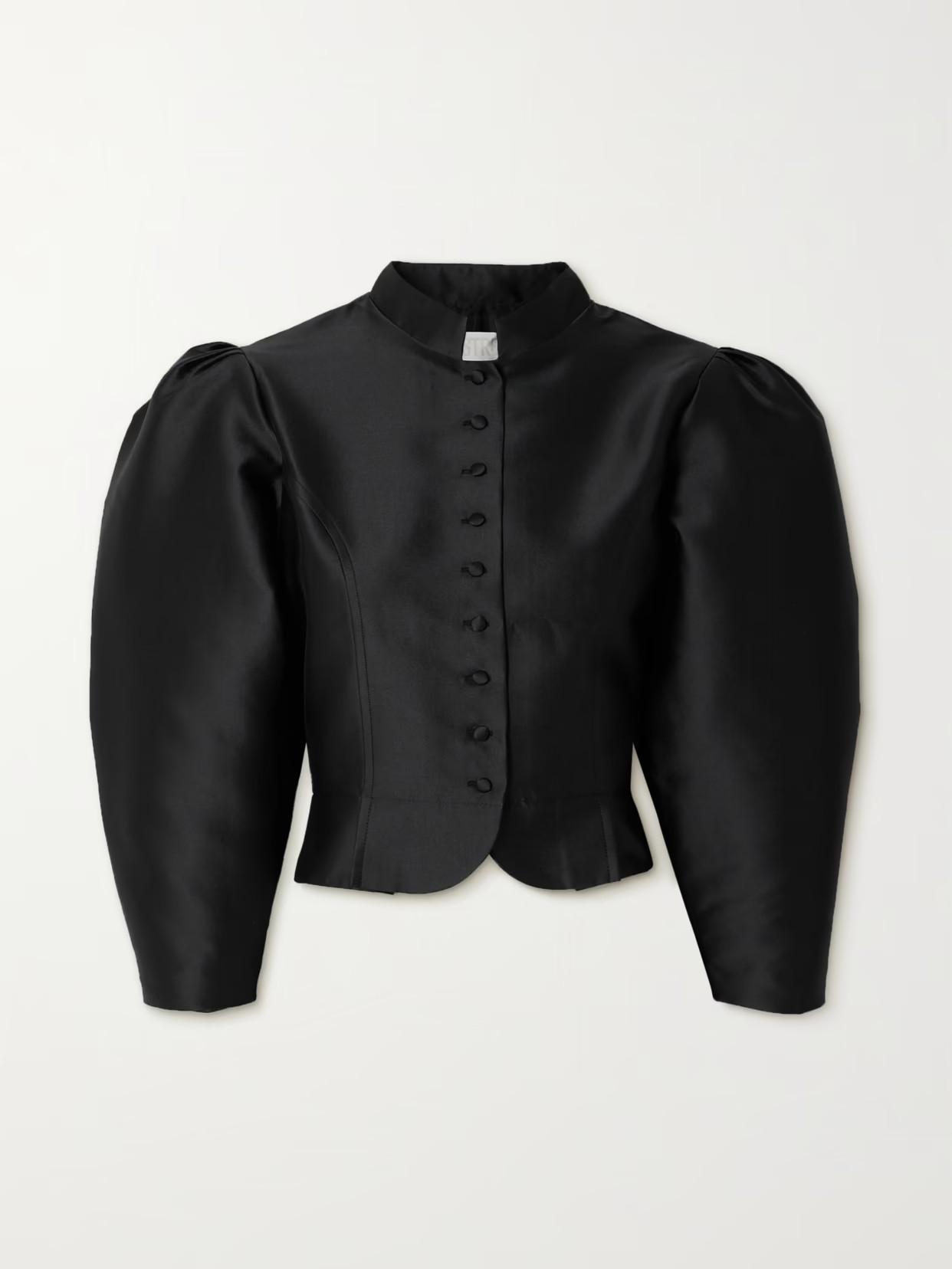 DESTREE - Amoako Cropped Faille Jacket - Black | NET-A-PORTER (US)