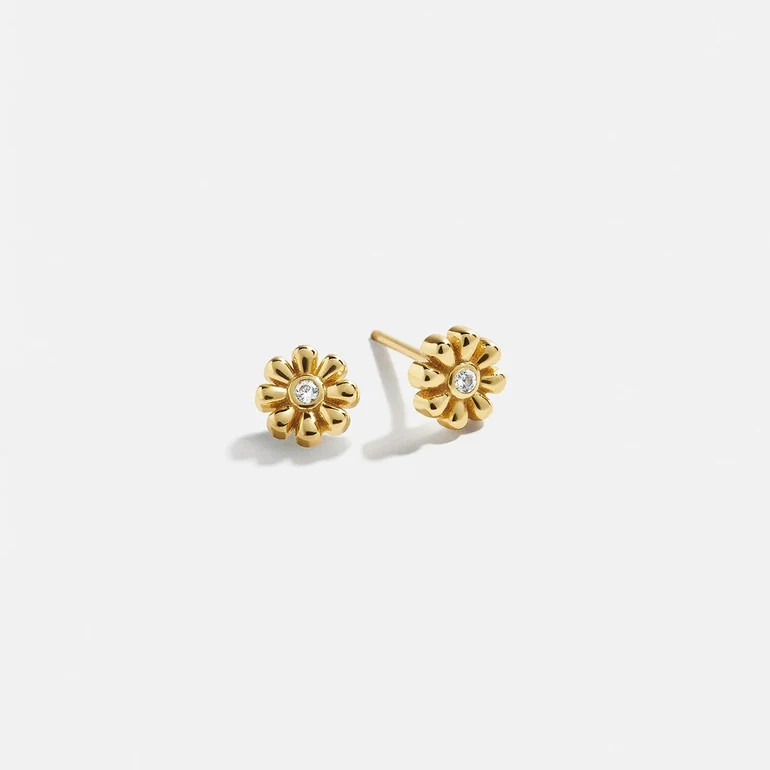 18K Gold Just For Fun Earrings - Flower | BaubleBar