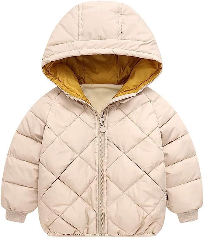 Curipeer Boys Girls Winter Jacket with Hooded Warm Snow Toddler Outer Clothing | Amazon (US)