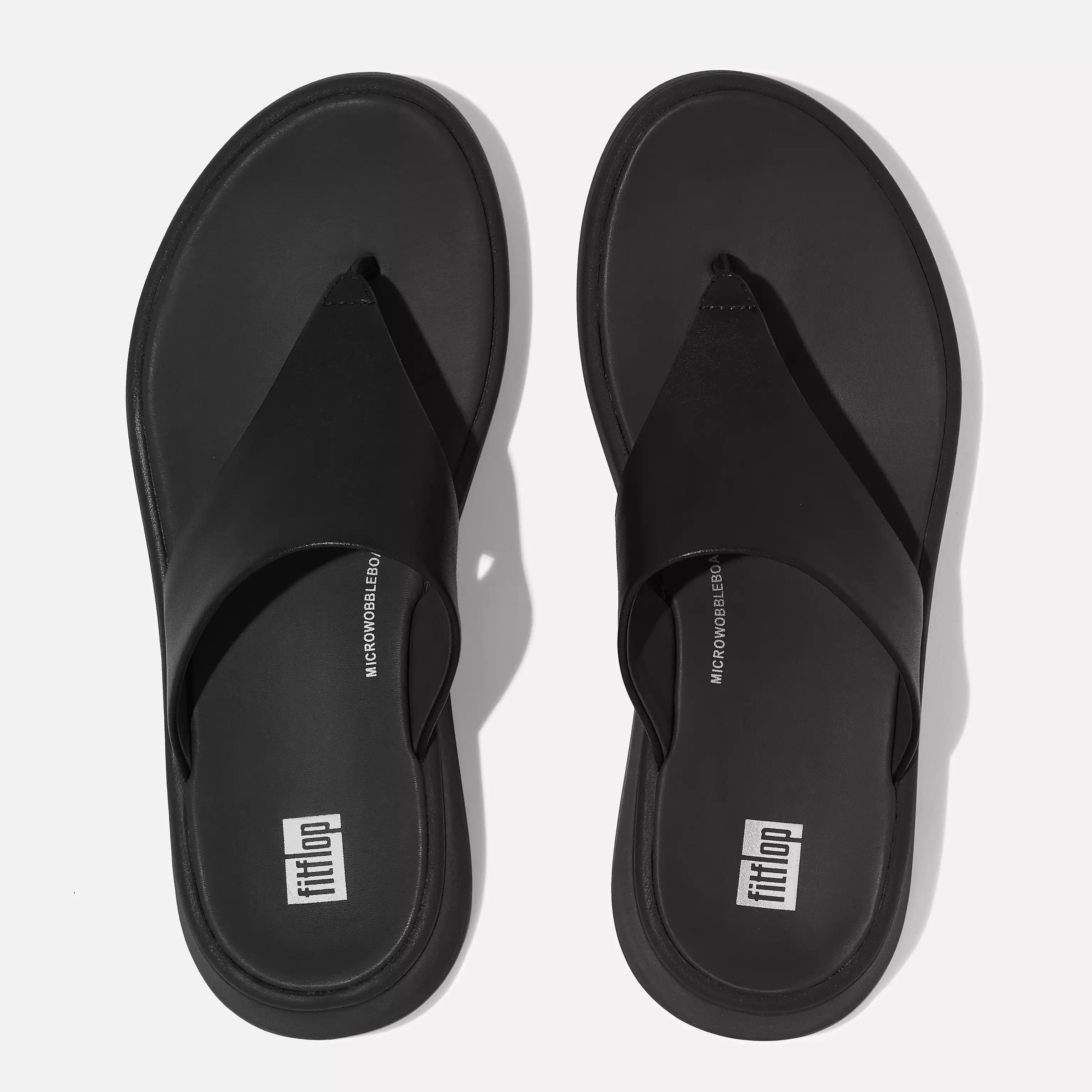 F-MODE Leather Flatform Toe-Post Sandals | FitFlop (UK)