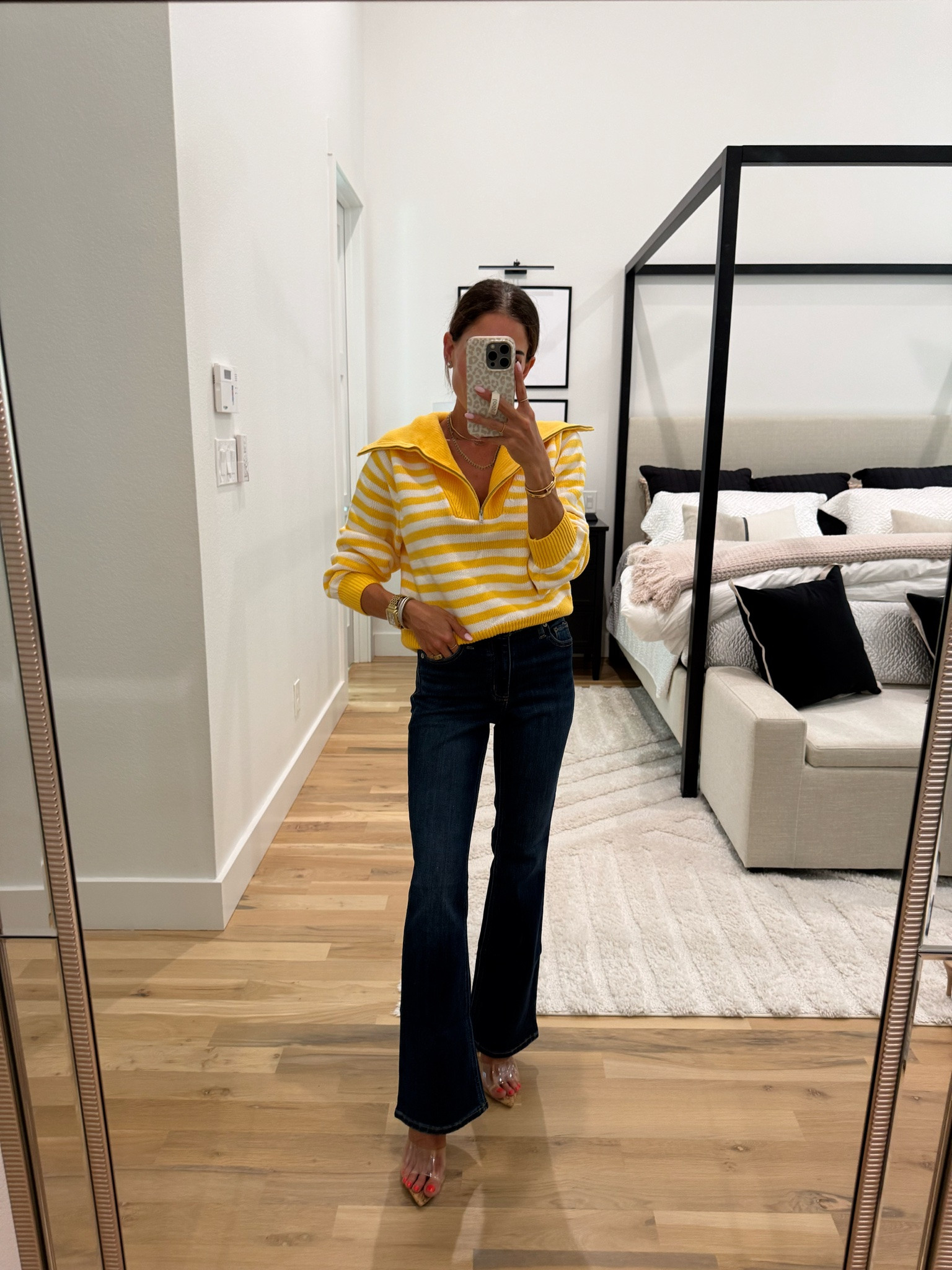 Affordable fall outfit bootcut jeans size 00 striped sweater size xs

#LTKPetite #LTKSaleAlert #LTKootd