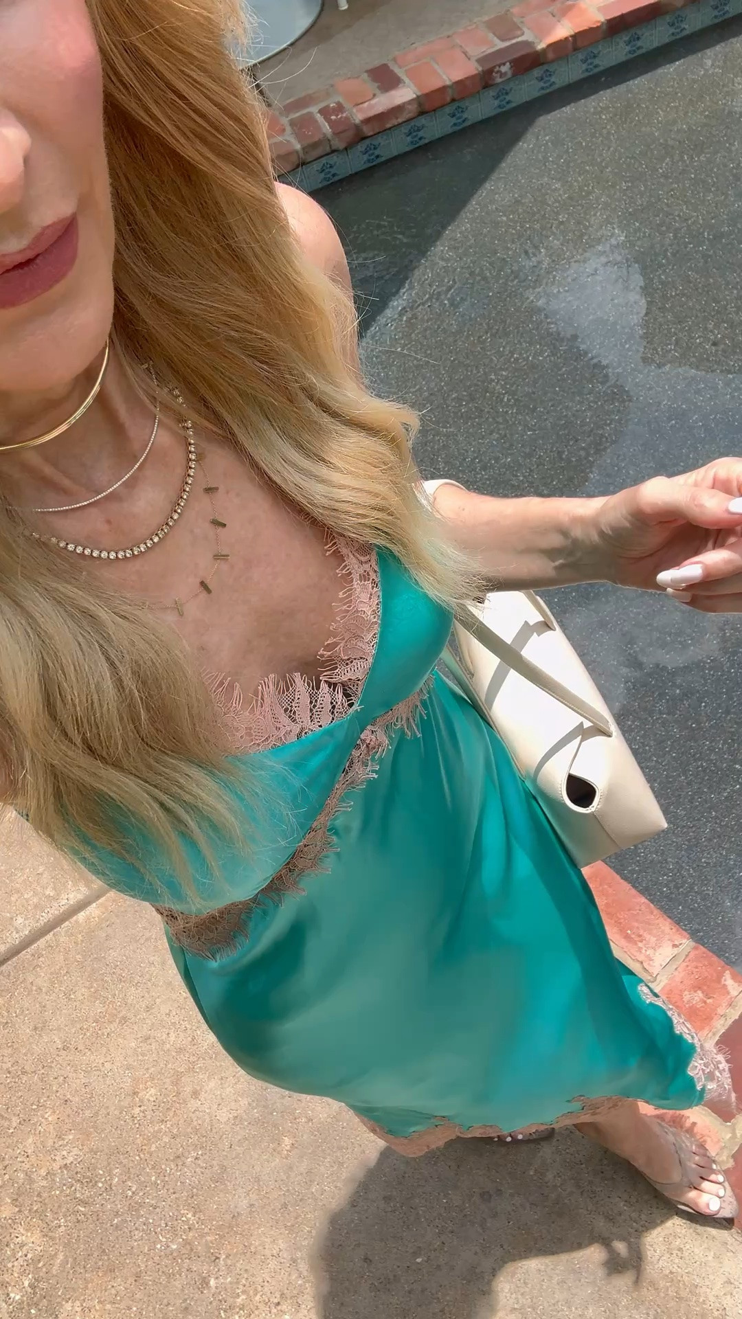 If you’re looking for the dress that turns heads without even trying… this is it. ✨

Obsessed is an understatement. The color is absolutely stunning, the fit is perfection, and the delicate lace trim makes it feel so feminine and elevated. This silk midi dress is one of those pieces that instantly makes you feel beautiful the second you put it on.

Perfect for date night, girls’ night out, a summer wedding, or packed in your suitcase for vacation. It’s effortlessly chic, timeless, and seriously cool.

Runs true to size. I’m wearing a size 0.

#LTKootd #LTKOver40 #LTKWedding