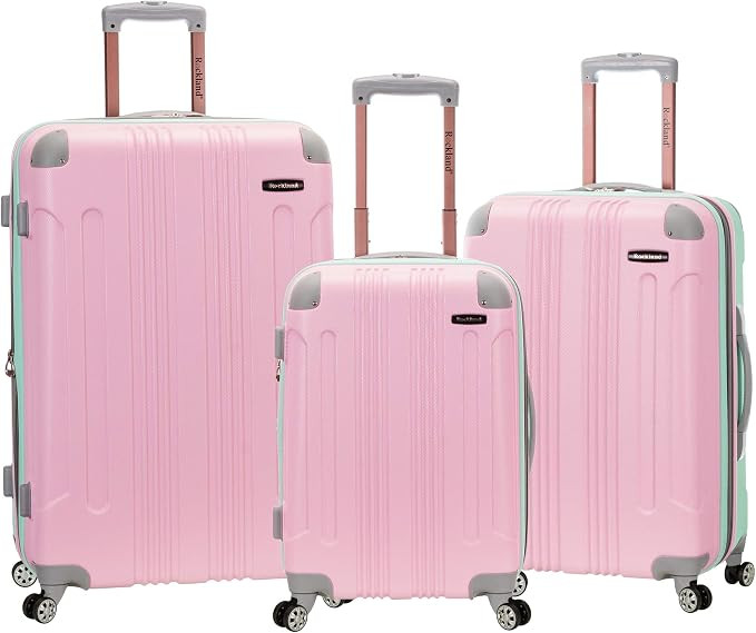 Rockland London Hardside Spinner Wheel Luggage, Mint, 3-Piece Set (20/24/28) | Amazon (US)