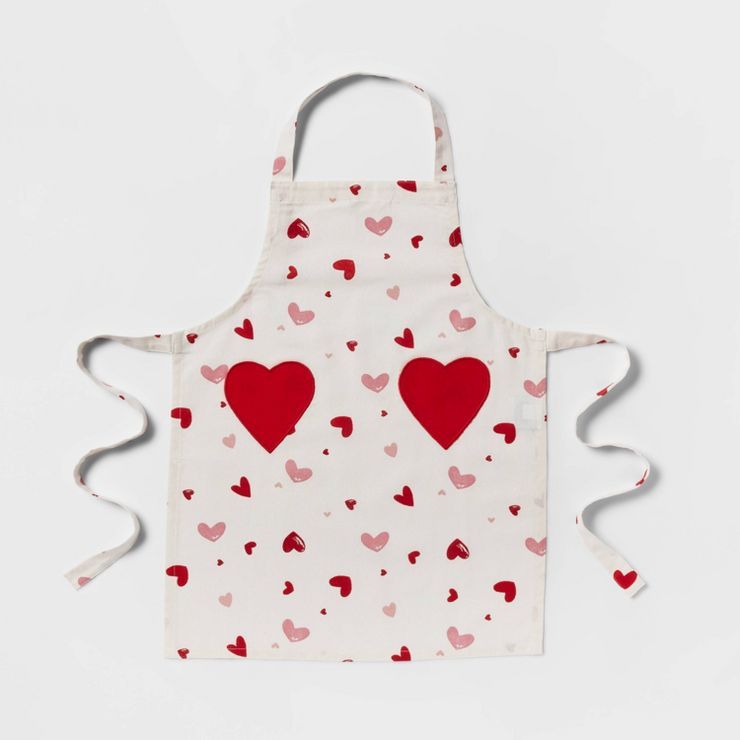 Cotton Scattered Hearts Kids Apron - Threshold™ | Target