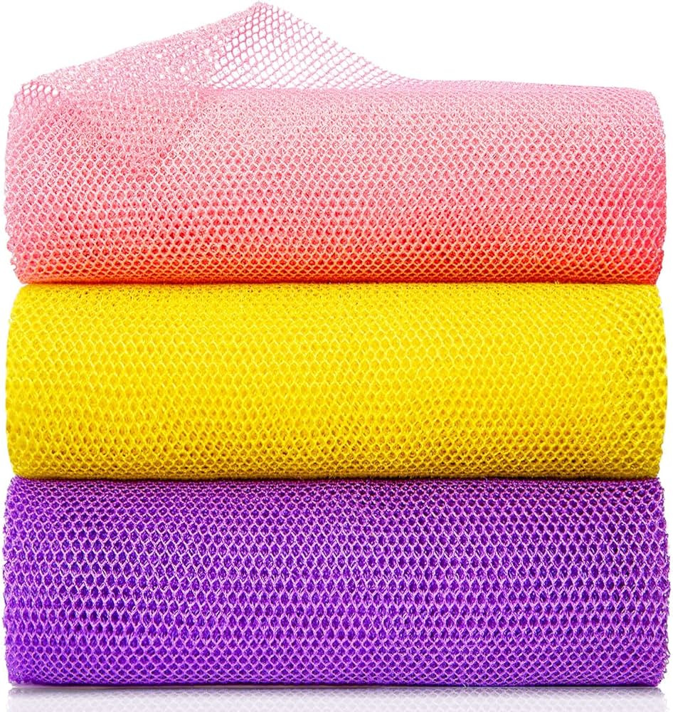 3 Pieces African Net Bath Sponge African Exfoliating African Scrubbing Long Net Rag African Wash ... | Amazon (US)