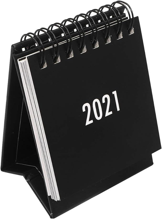 NUOBESTY Desktop Calendar 1Pc 2020.7-2021.12, Mini Stand Up Table Calendars Desk Coil DIY Memo Pa... | Amazon (US)