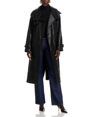 Kobi Halperin Tony Faux Leather Trench Coat  | Bloomingdale's Women | Bloomingdale's (US)
