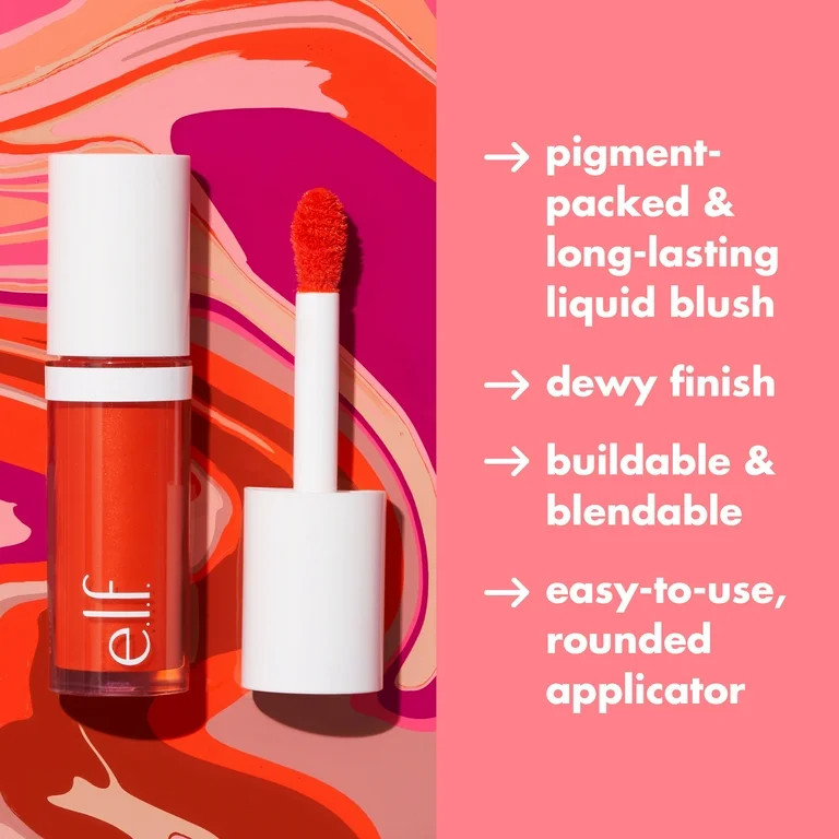 e.l.f. Camo Liquid Blush, Coral Crush, 0.13 fl oz - Walmart.com | Walmart (US)