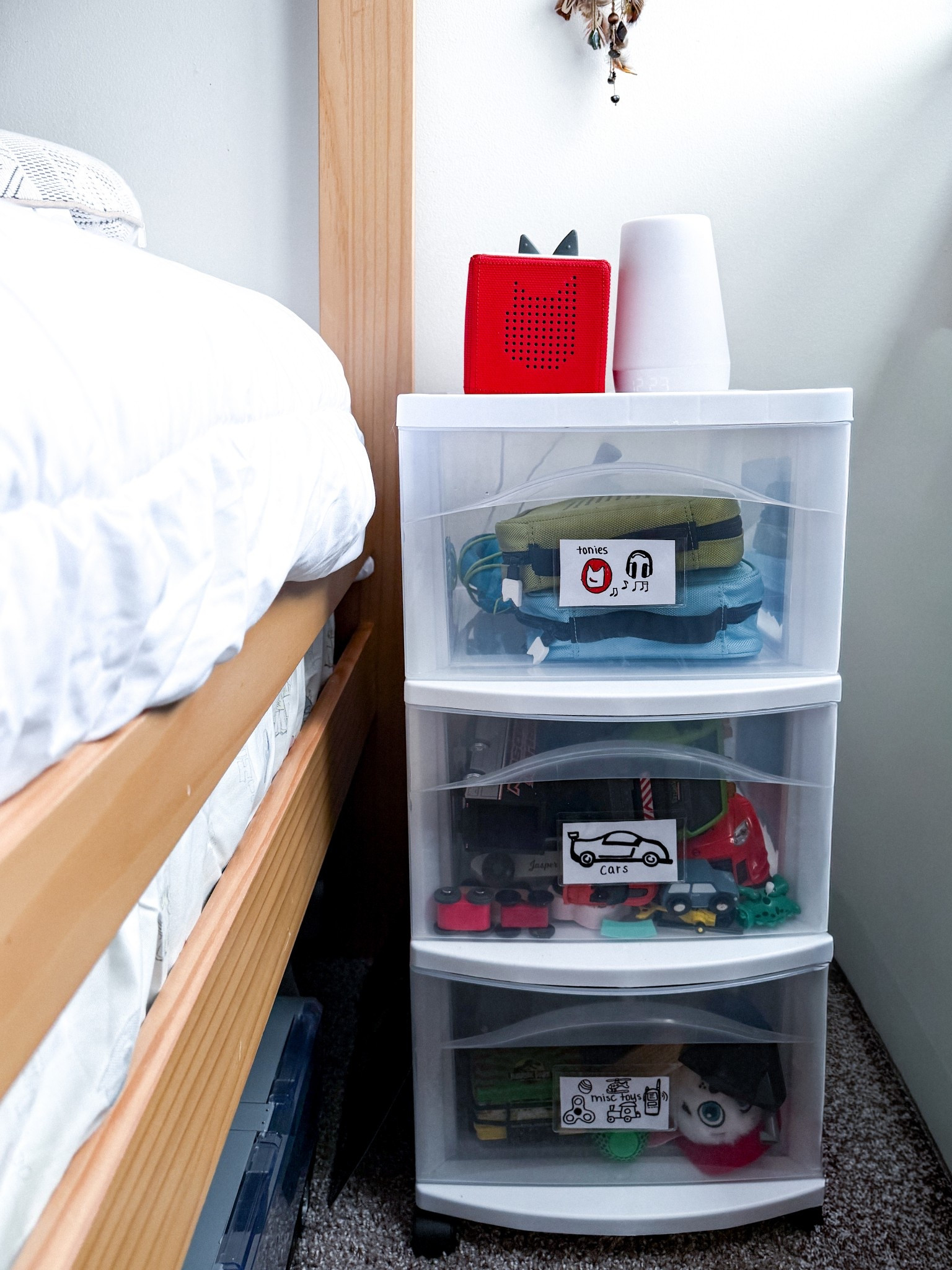 one of my fav organization hacks are using these storage labels—they’re only $3 a pack and you can change out the label cards as much as you need to! 

I use them for sooo many things, but today I added them to my son’s toy organizer drawers to make it easier for them to clean up after themselves, and find their toys! 
#targetfinds #organization #toystorage #kidsroom #playroom

#LTKKids #LTKHome #LTKFamily