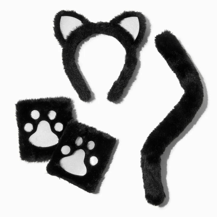 Black Cat Plush Dress Up Set - 3 Pack | Claire's (US)