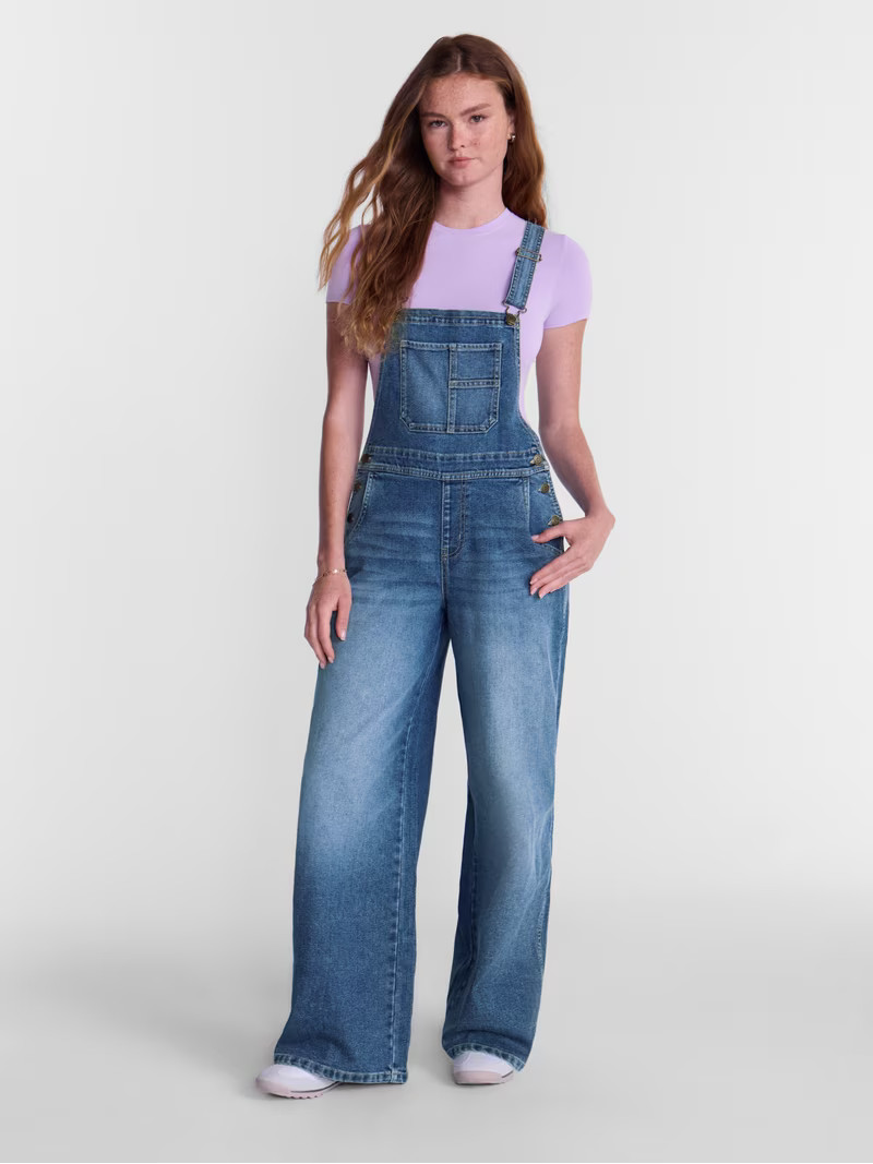 No Boundaries Wide Leg Baggy Overalls, Women's XXS-XXL | Walmart (US)
