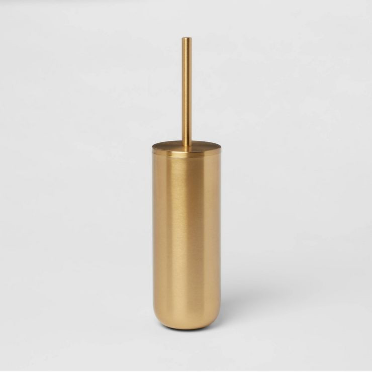 Brushed Brass Toilet Bowl Brush Gold - Threshold™ | Target