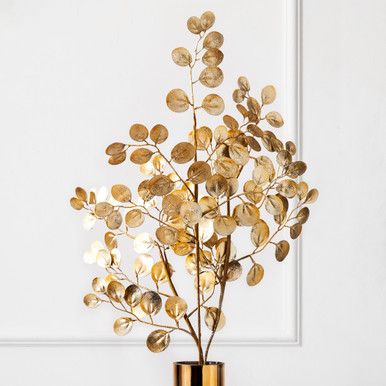 Shimmer Eucalyptus Branch - Set of 3 | Z Gallerie