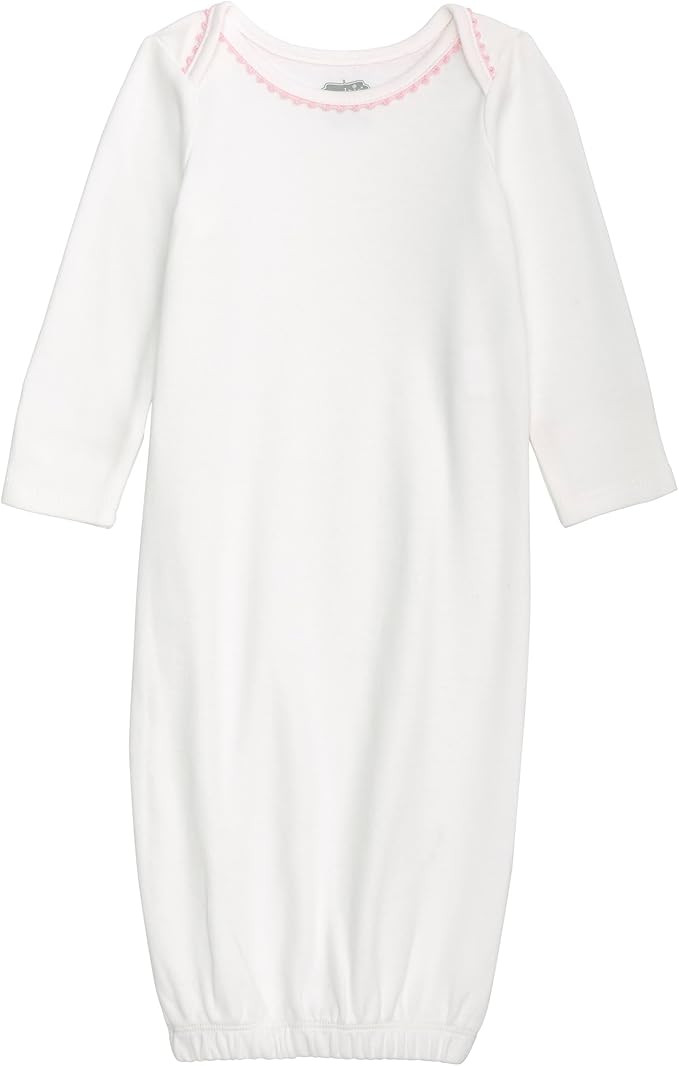 Mud Pie Baby Girl Interlock Gown | Amazon (US)