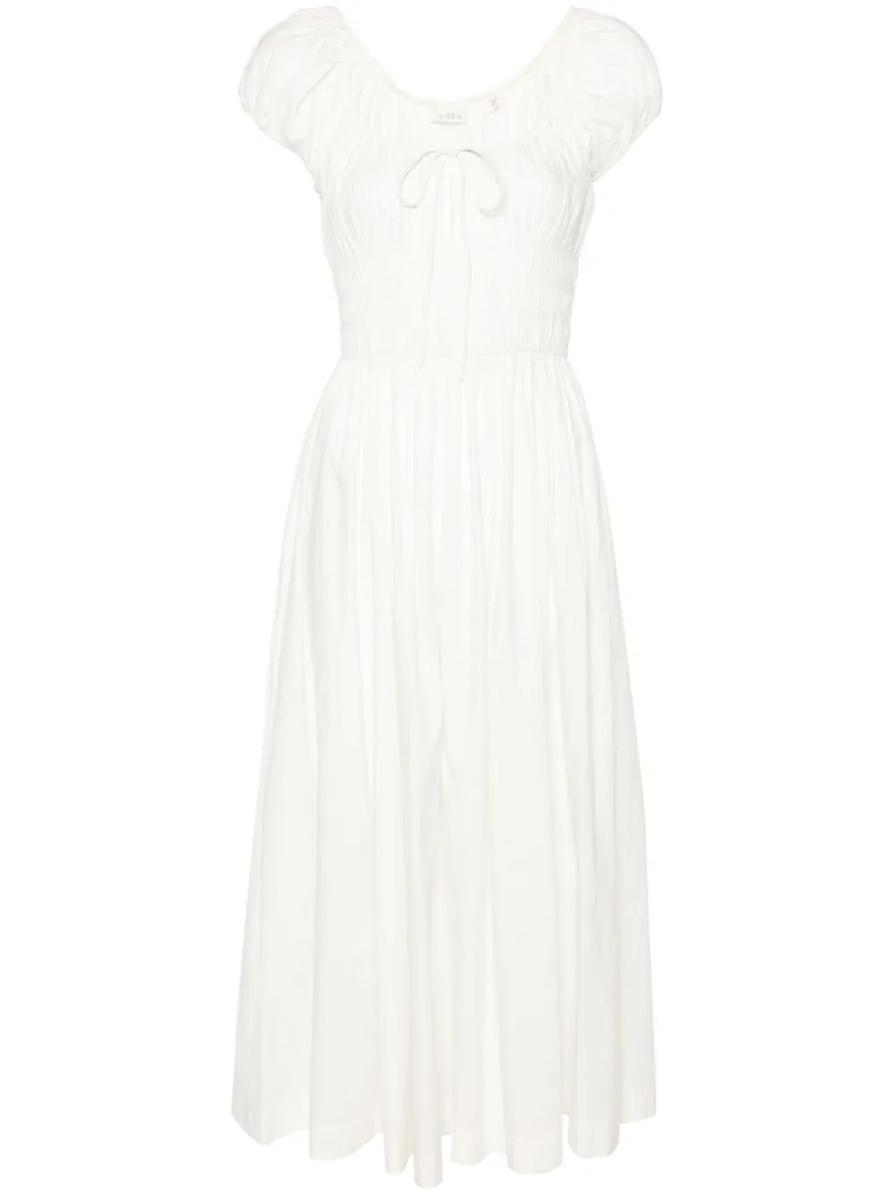 DÔEN Quinn midi dress - White | Farfetch Global