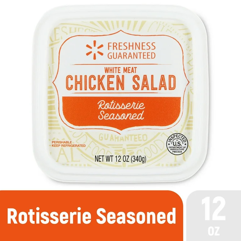 Freshness Guaranteed Fresh Rotisserie Seasoned White Meat Chicken Salad, 12 oz | Walmart (US)
