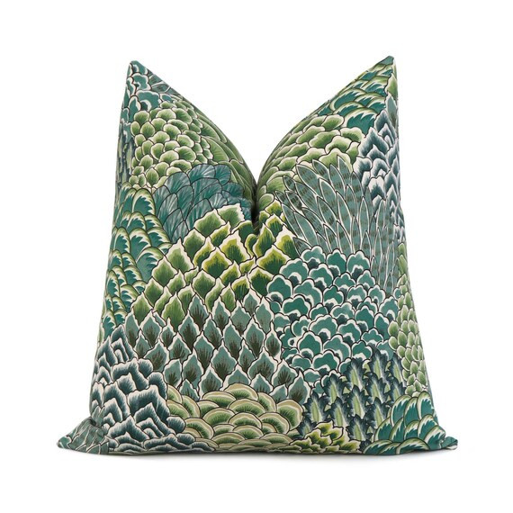 Brunschwig Fils Katibi Green and White Decorative Designer - Etsy | Etsy (US)